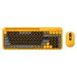 Kit Teclado y Mouse Fantech GO Mochi101 WK899 Yellow Inalámbrico Bluetooth 96% Inglés