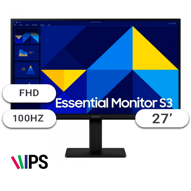 MONITOR SAMSUNG 27 D300 IPS 100HZ VGA/HDMI