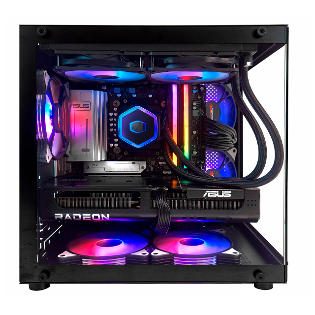 Gabinete Sentey Zeus Black Templado Dual Chamber 5x12cm ARGB