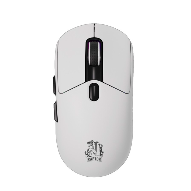 MOUSE RAPTOR STORM GRIP WIRELESS 7 BOTONES 24000 DPI RGB WHITE