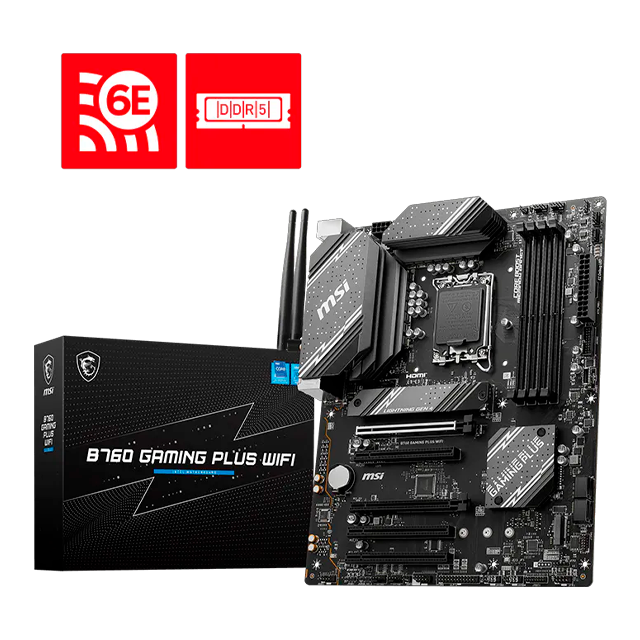MOTHER MSI B760 GAMING PLUS WIFI DDR5 (12/13/14VA GEN) LGA1700