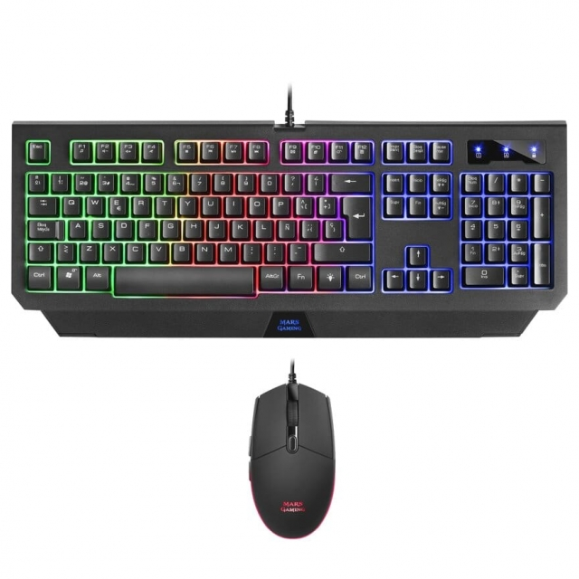 KIT TECLADO Y MOUSE MARS GAMING MCP100ES H-MECH COMBO RGB