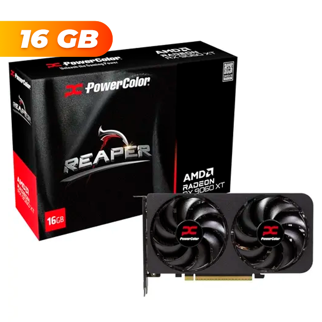PLACA DE VIDEO POWERCOLOR REAPER RX 9060 XT 16GB GDDR6
