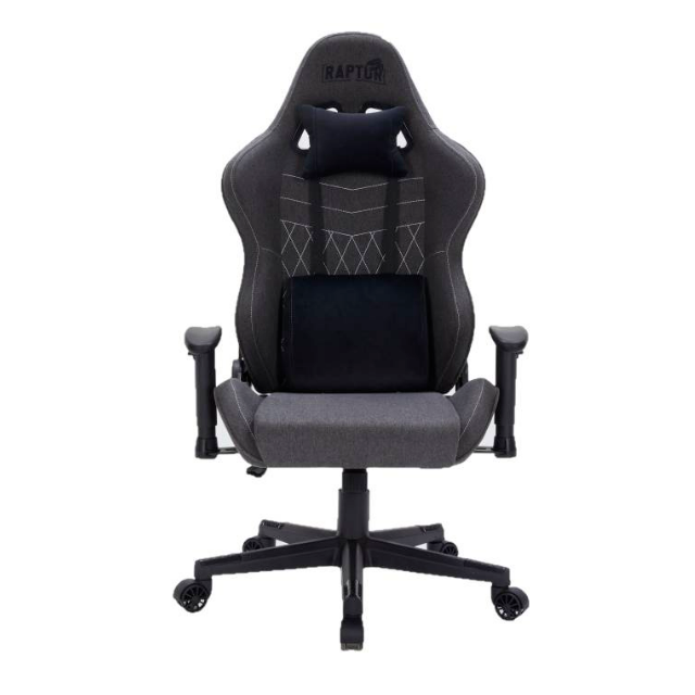 SILLA GAMER RAPTOR THRONE R1 TELA NEGRA