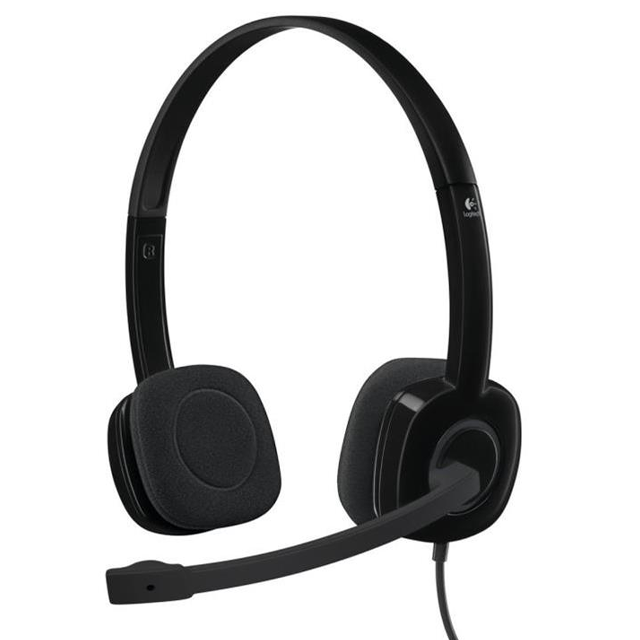Auriculares Logitech H151 Black Headset C/Micrófono (1 Jack) 981-000587