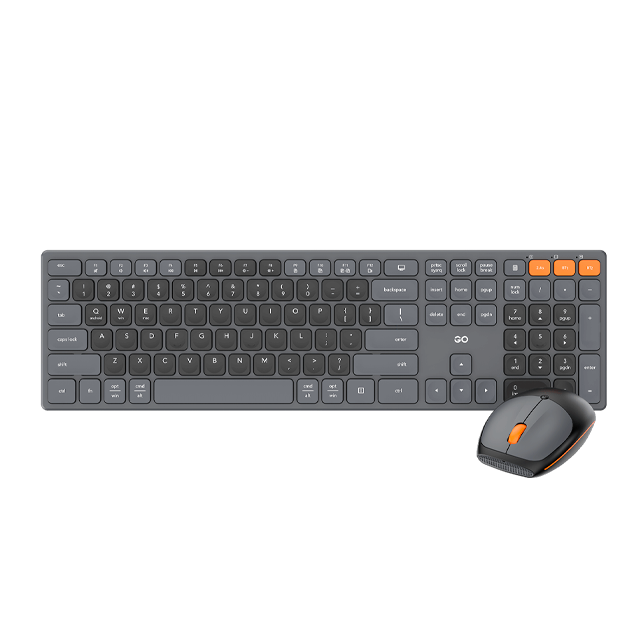 SPRING SALE KIT TECLADO Y MOUSE FANTECH GO POP WK895 GREY INALÁMBRICO BLUETOOTH INGLÉS