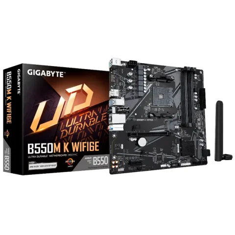 Mother Gigabyte B550M K WIFI6E AM4 DDR4 (3ERA/4TA/5TA GEN)
