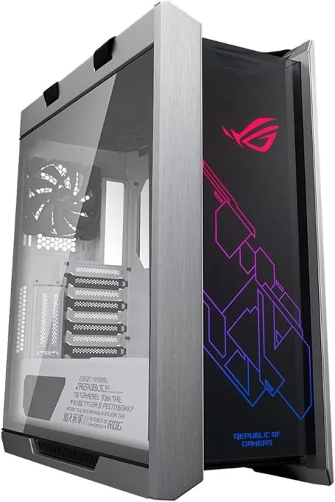 Gabinete ASUS ROG Strix Helios GX601 Templado White RGB USB-C 4x140mm