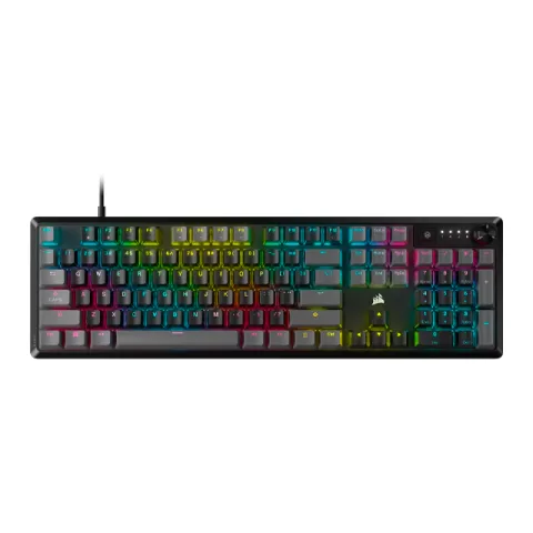 Teclado Corsair K70 Core RGB Carbon Grey Mecánico Switch Red Inglés