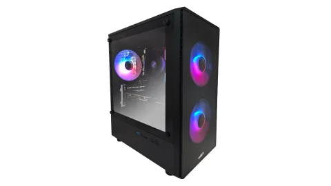 Gabinete Sentey T5 Black Templado 3x120mm ARGB