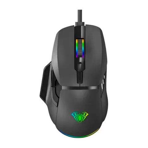 Mouse Aula F815 Negro RGB 12800 DPI